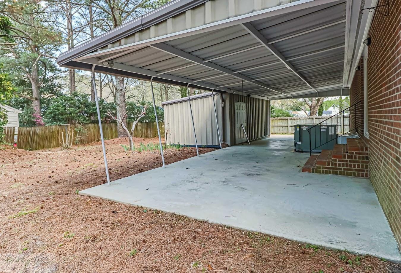 1104 Raleigh Rd Parkway West Wilson, NC 27896 - Photo 10 of 51 1104 Raleigh Back Carport
