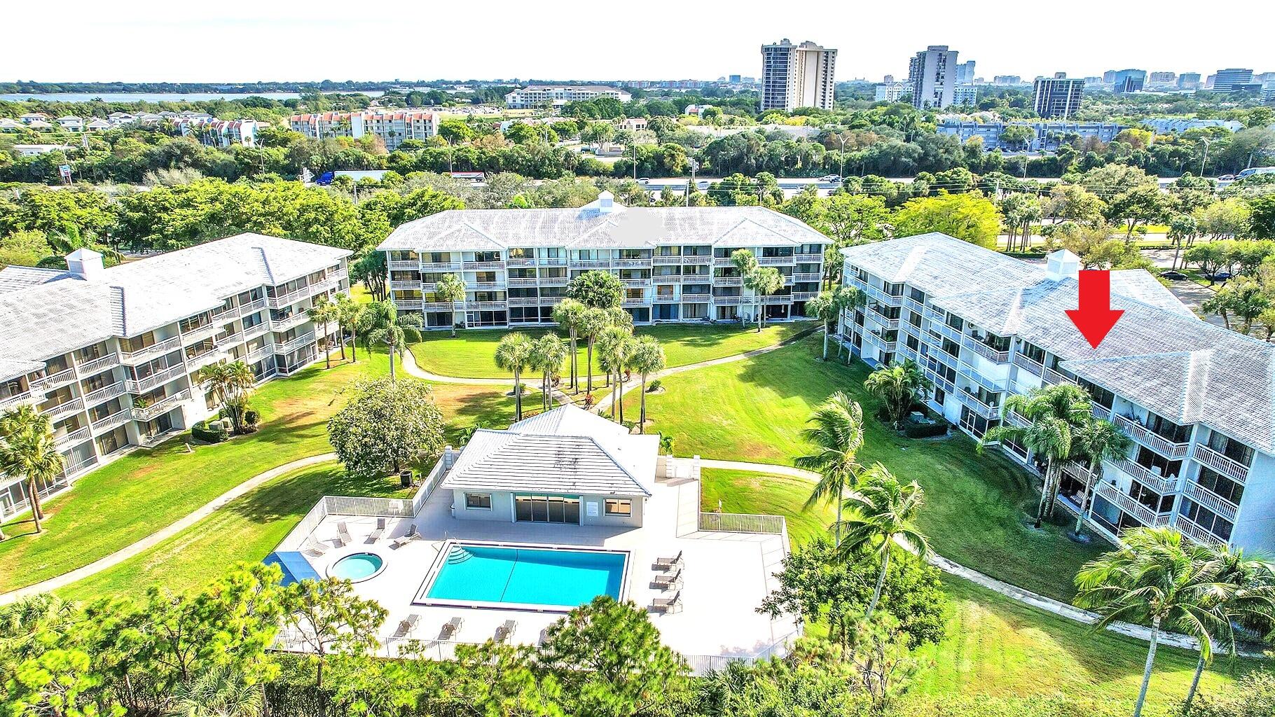 2601 Village Boulevard, Unit 404 West Palm Beach, FL 33409 - Photo 30 of 39 Aerial 2