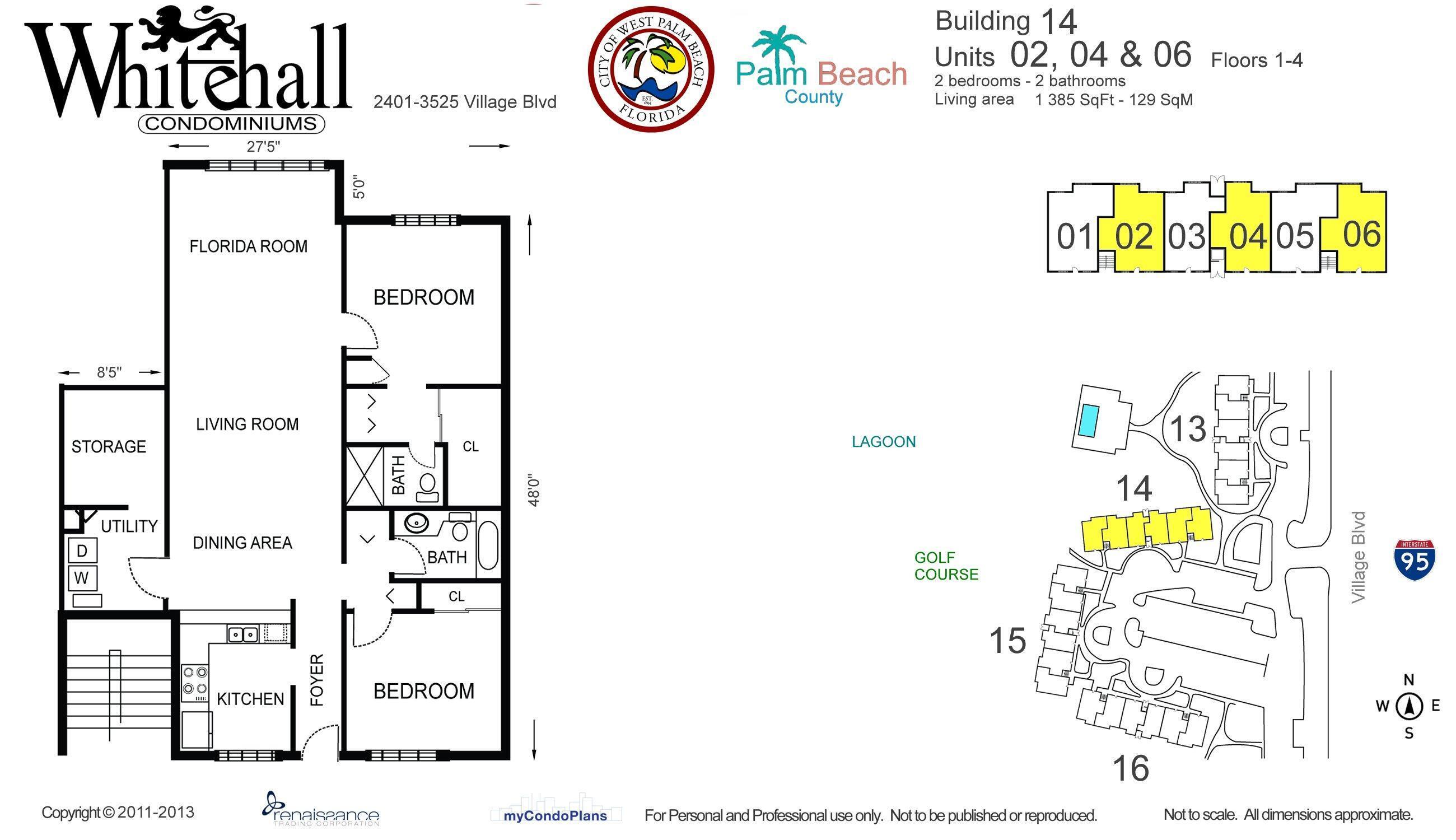 2601 Village Boulevard, Unit 404 West Palm Beach, FL 33409 - Photo 38 of 39 Floor Plan 5467148