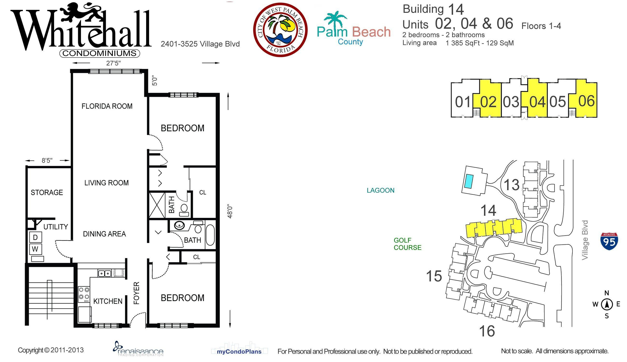 2601 Village Boulevard, Unit 404 West Palm Beach, FL 33409 - Photo 39 of 39 Floor Plan #404