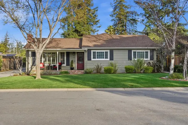 front view of a house and a yard