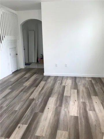 wooden floor in a room