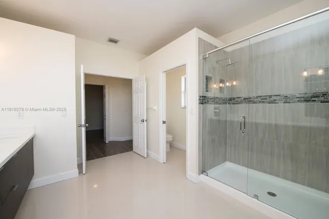 a view of an empty room