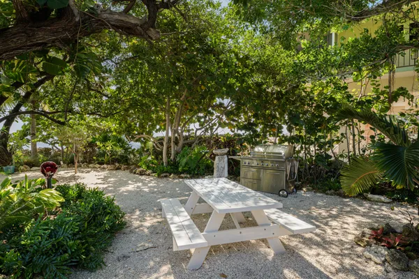 a view of a backyard of a house