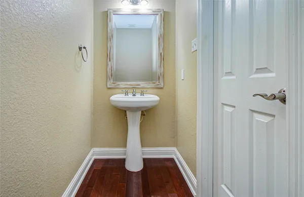 a view of a bathroom with a sink