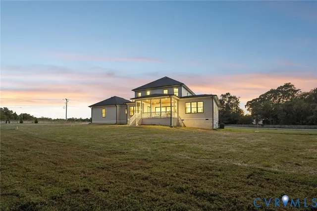 a big yard with tree s