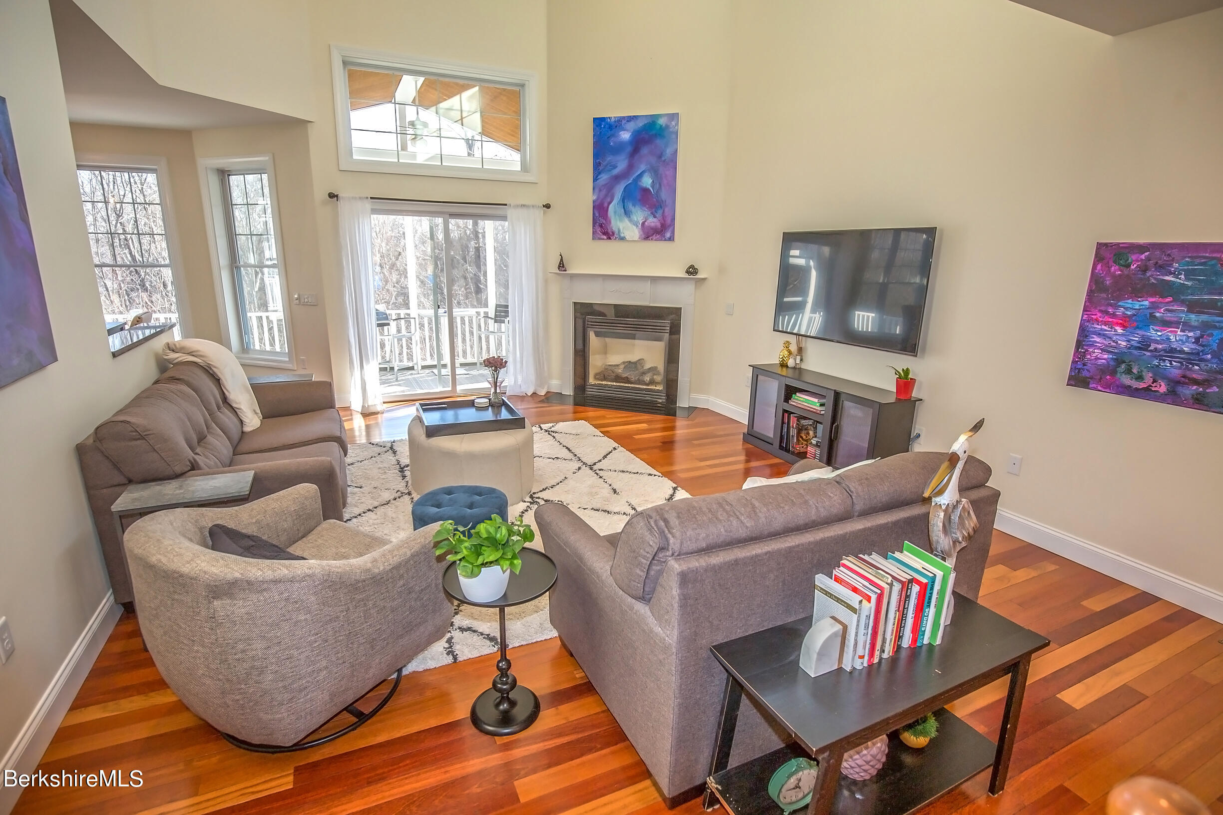 77 Alpine Trail Pittsfield, MA 01201 - Photo 42 of 58 a living room with fireplace furniture and a window