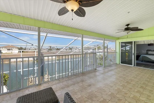 a view of a balcony