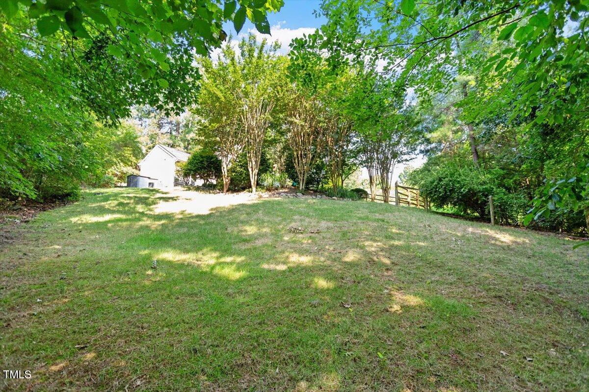 6412 Forest Ridge Drive Durham, NC 27713 - Photo 30 of 32 a big yard with lots of green space and plants