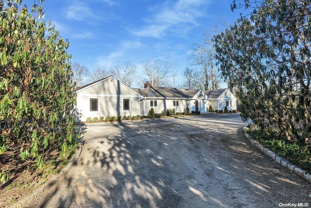 Front View with Rows of Rhodendrons