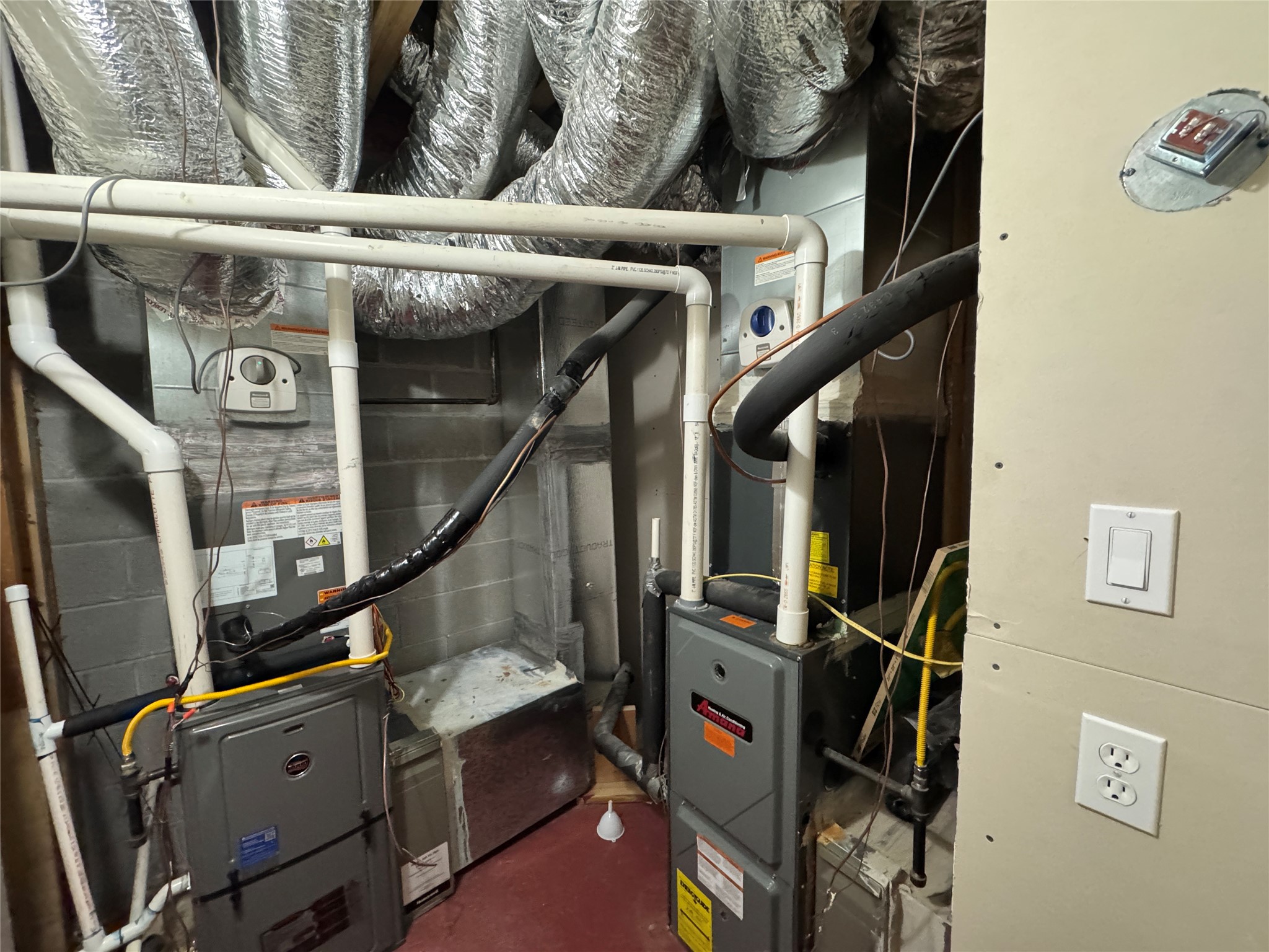 55 Lake Road Huntsville, TX 77320 - Photo 42 of 50 The electricity room is located in the basement and there is an also bonus room they use as an exercise room with a GIGANTIC dry room storage…. Main AC replaced in Aug 2025. Roof July 2024