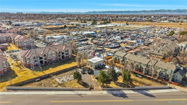 an aerial view of a city