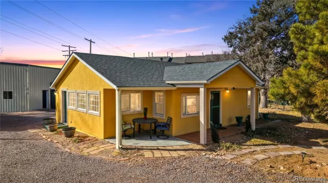 a front view of a house