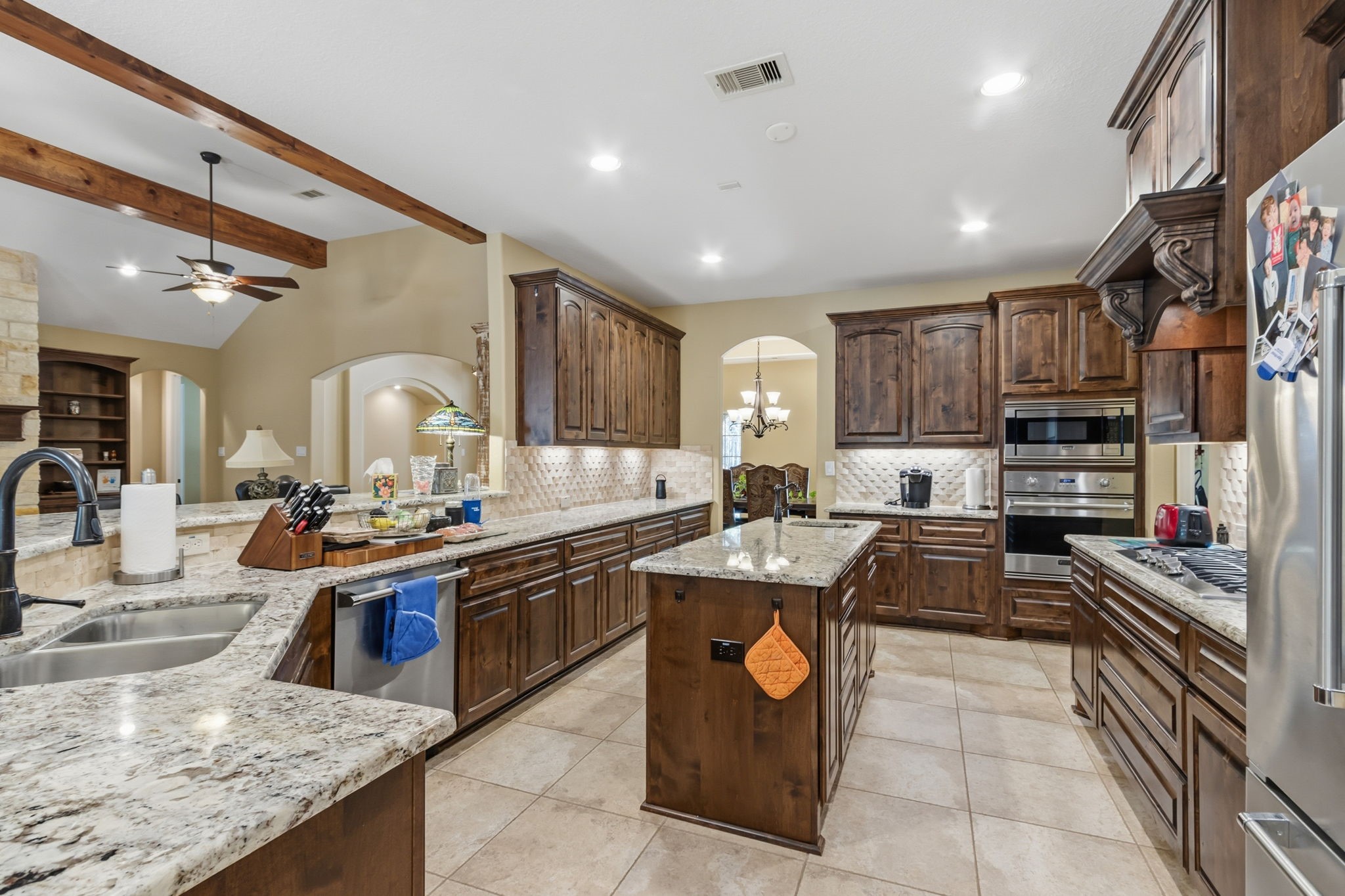 1142 Fletcher Anderson, TX 77830 - Photo 20 of 48 This an image of the beautiful kitchenwith its current finishes and hardware, the next image is a visualization of what the kitchen might look like with updated finishes and hardware