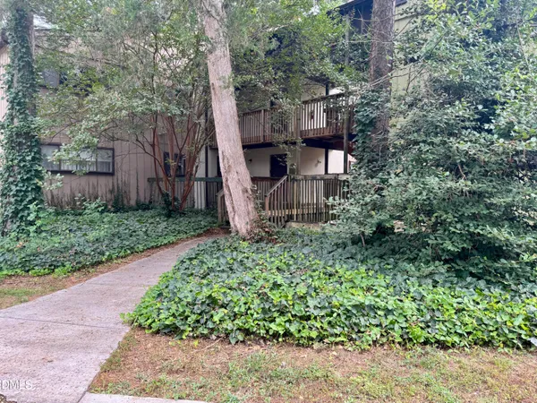 a view of a pathway of a garden