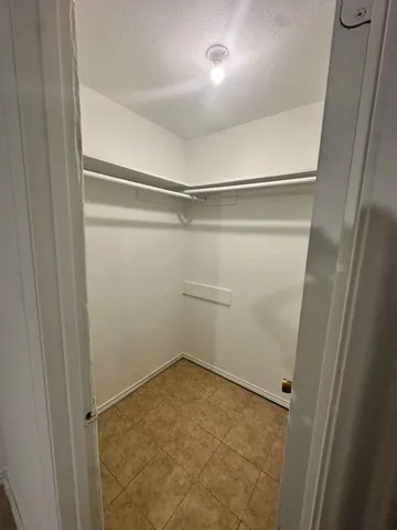 a view of a room with empty racks