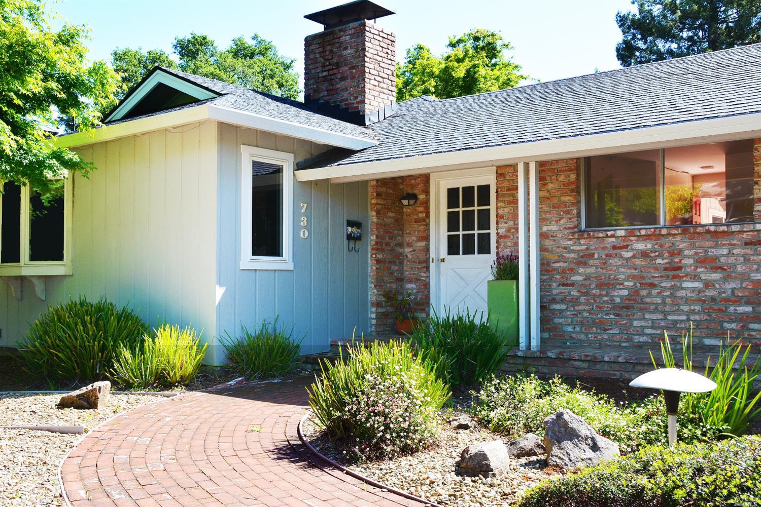 730 Donner Avenue Sonoma, CA 95476 - Photo 1 of 1 a front view of a house with a yard