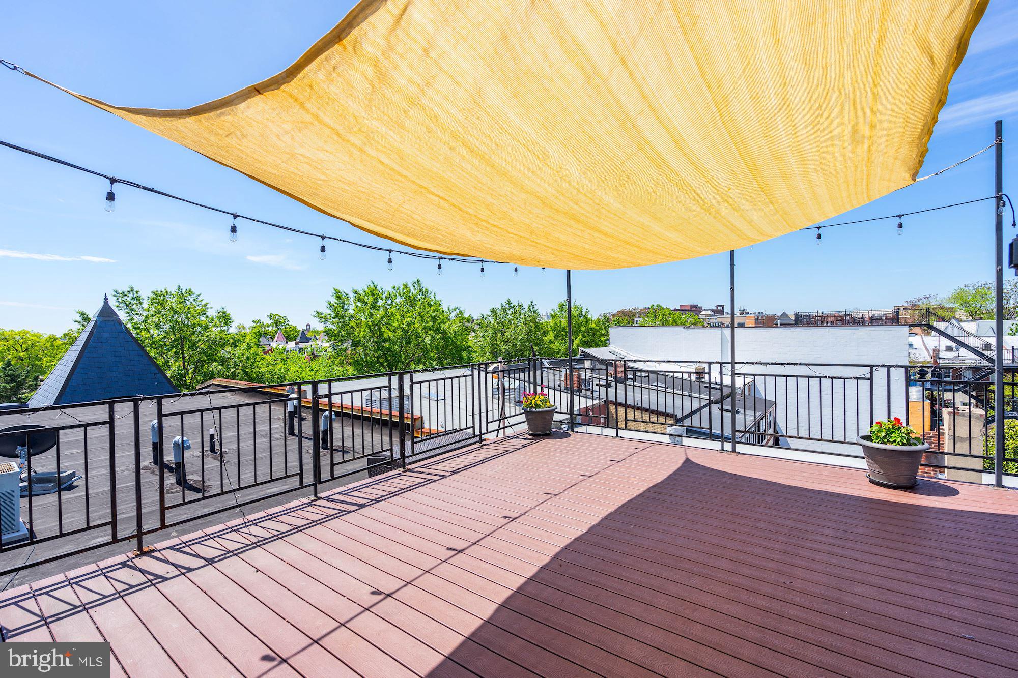 1105 Park Road Northwest, Unit 7 Washington, DC 20010 - Photo 26 of 35 Roof deck with canopy