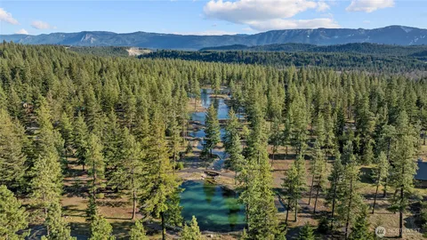 a view of lake and mountain