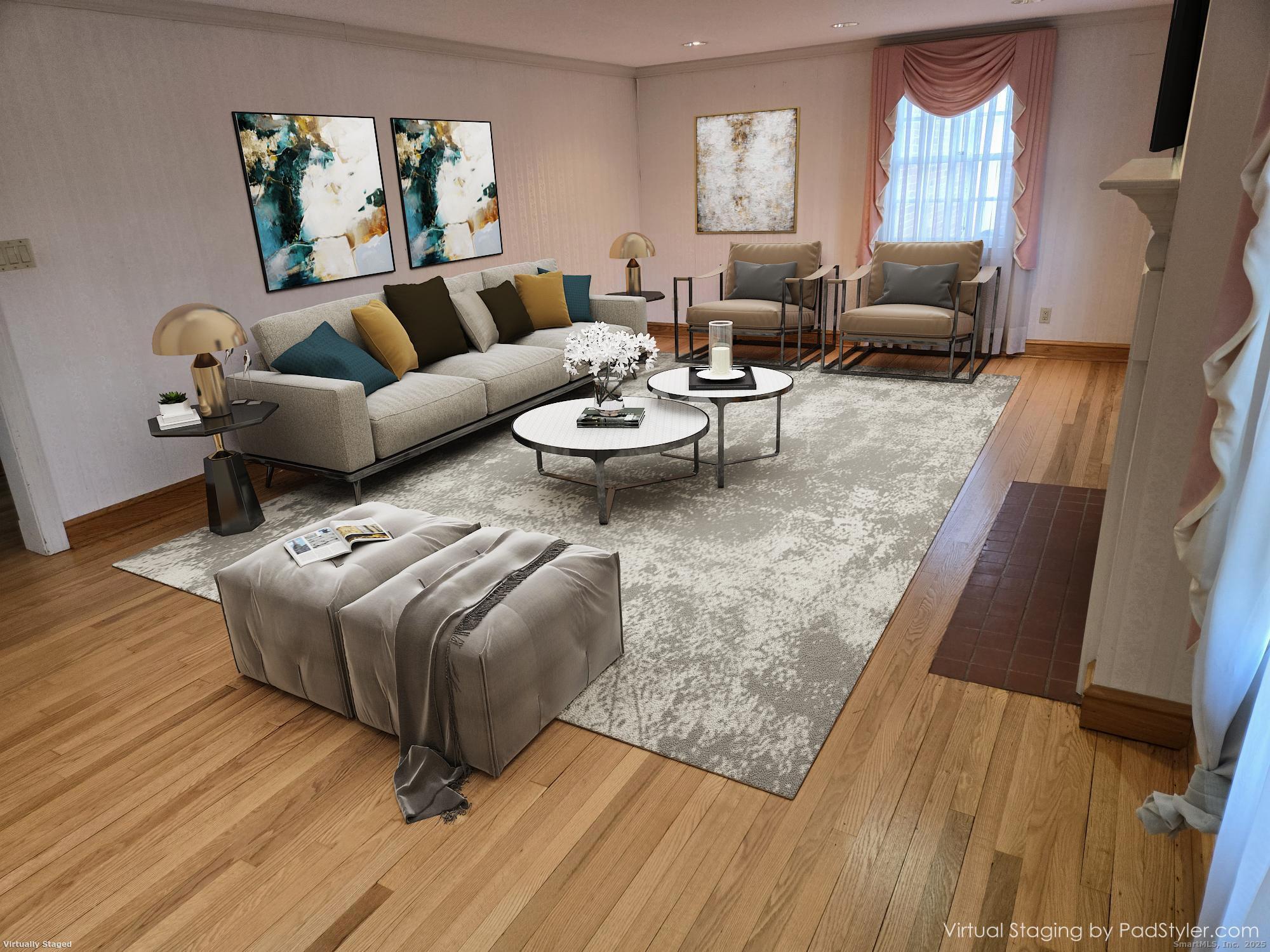 615 Ridge Road Wethersfield, CT 06109 - Photo 20 of 40 a living room with furniture window and wooden floor