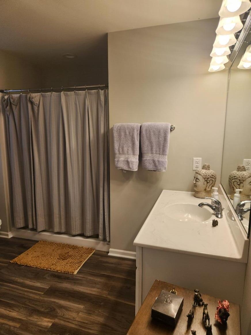 838 Daisy Circle Northeast De Motte, IN 46310 - Photo 25 of 41 a bathroom with a sink and a mirror