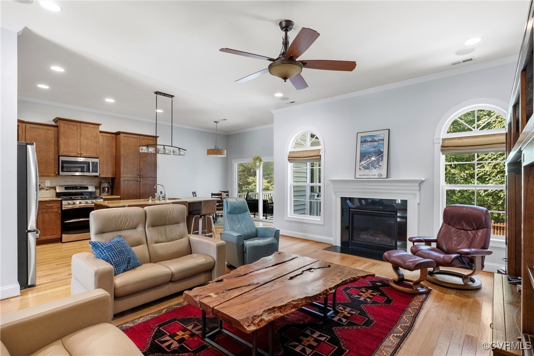 14619 Forest Row Trail Midlothian, VA 23112 - Photo 12 of 43 a living room with furniture fireplace and window