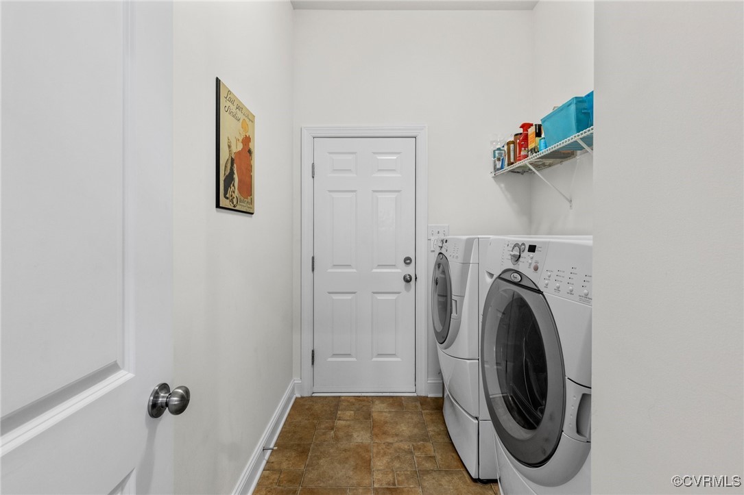 14619 Forest Row Trail Midlothian, VA 23112 - Photo 22 of 43 a view of a hallway with washer and dryer