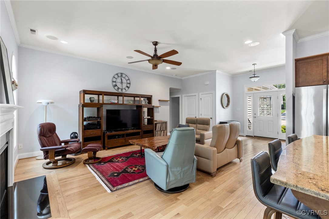 14619 Forest Row Trail Midlothian, VA 23112 - Photo 10 of 43 a living room with furniture and a flat screen tv