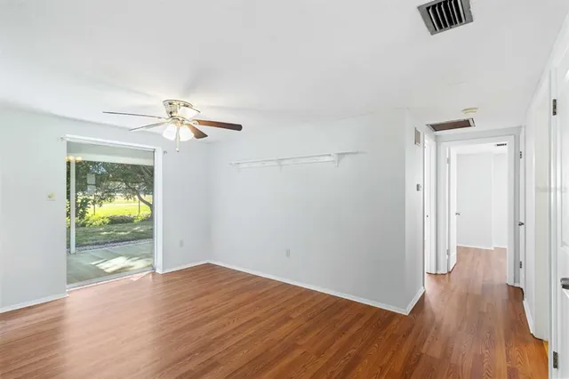 wooden floor in an empty room
