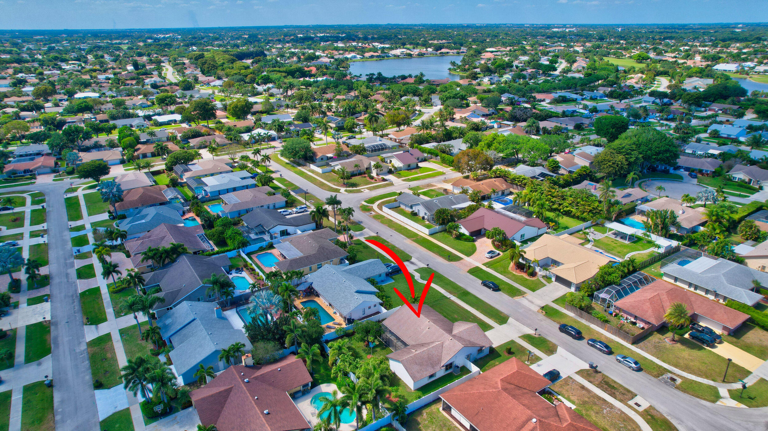 4192 Woods End Road Boca Raton, FL 33487 - Photo 58 of 63 an aerial view of multiple house