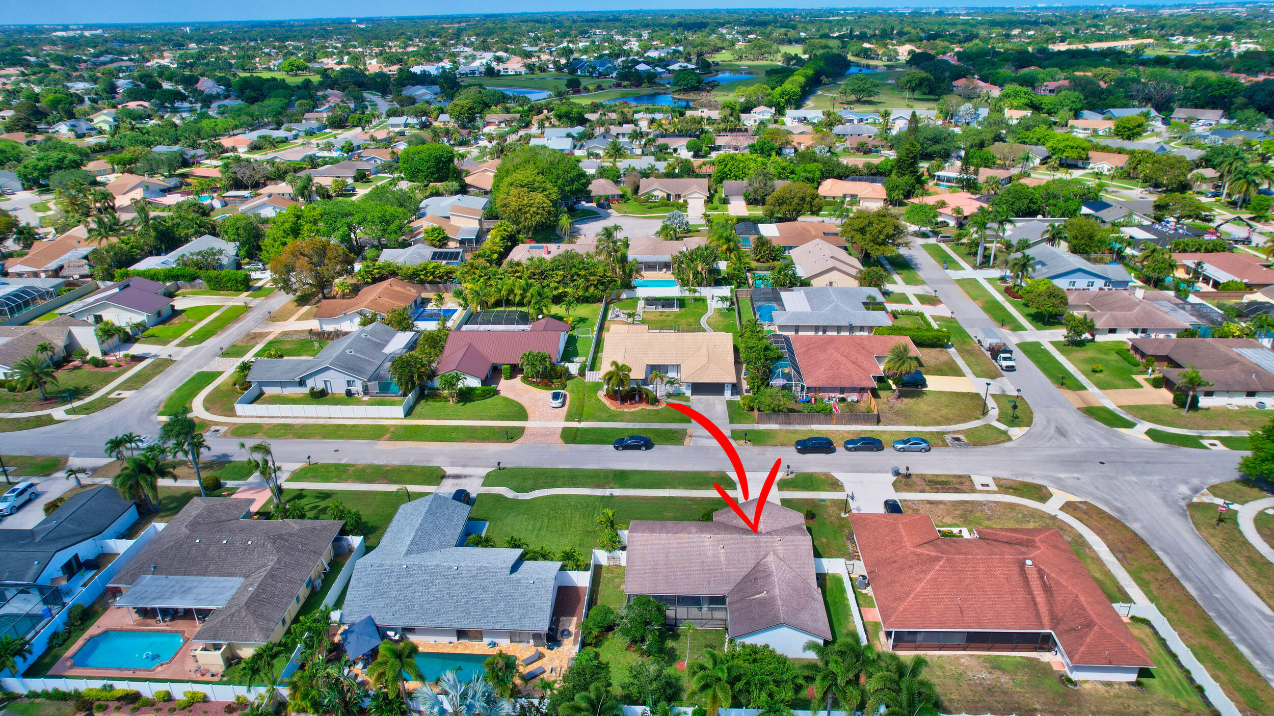 4192 Woods End Road Boca Raton, FL 33487 - Photo 60 of 63 an aerial view of a city