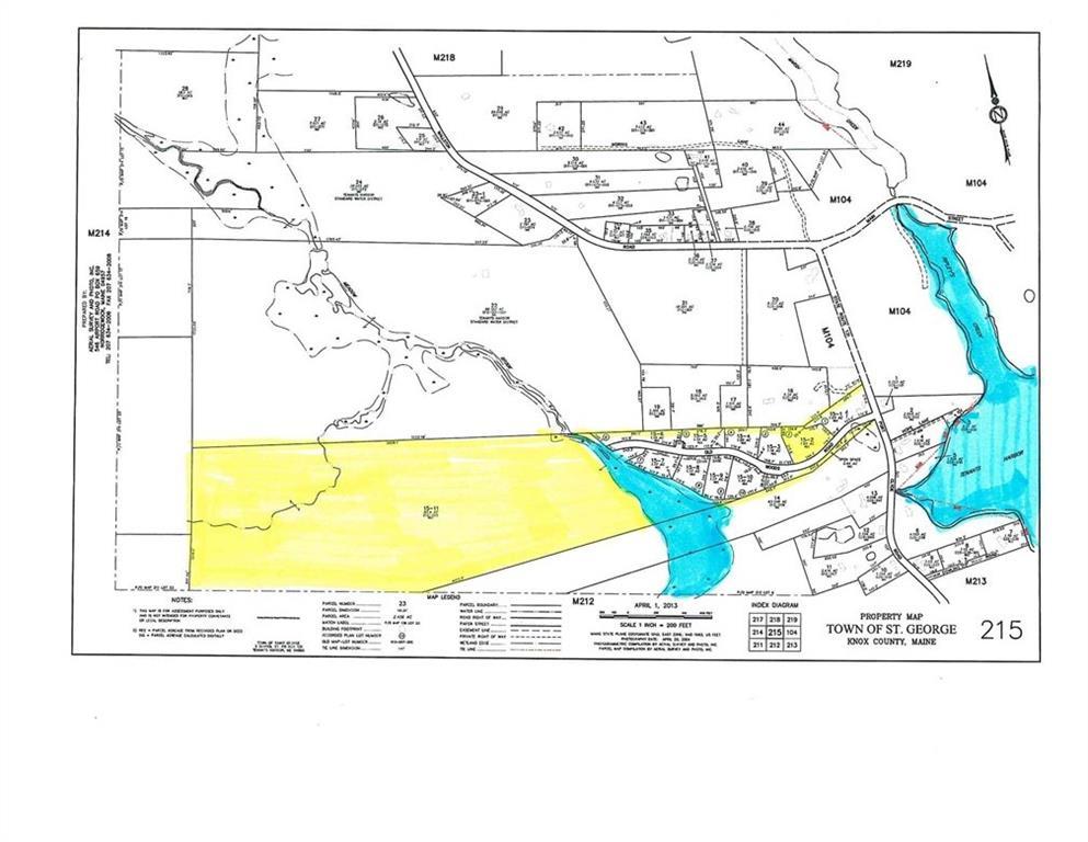 2 Old Woods Road Tenants Harbor, ME 04860 - Photo 2 of 5 Tax Map showing water and...
