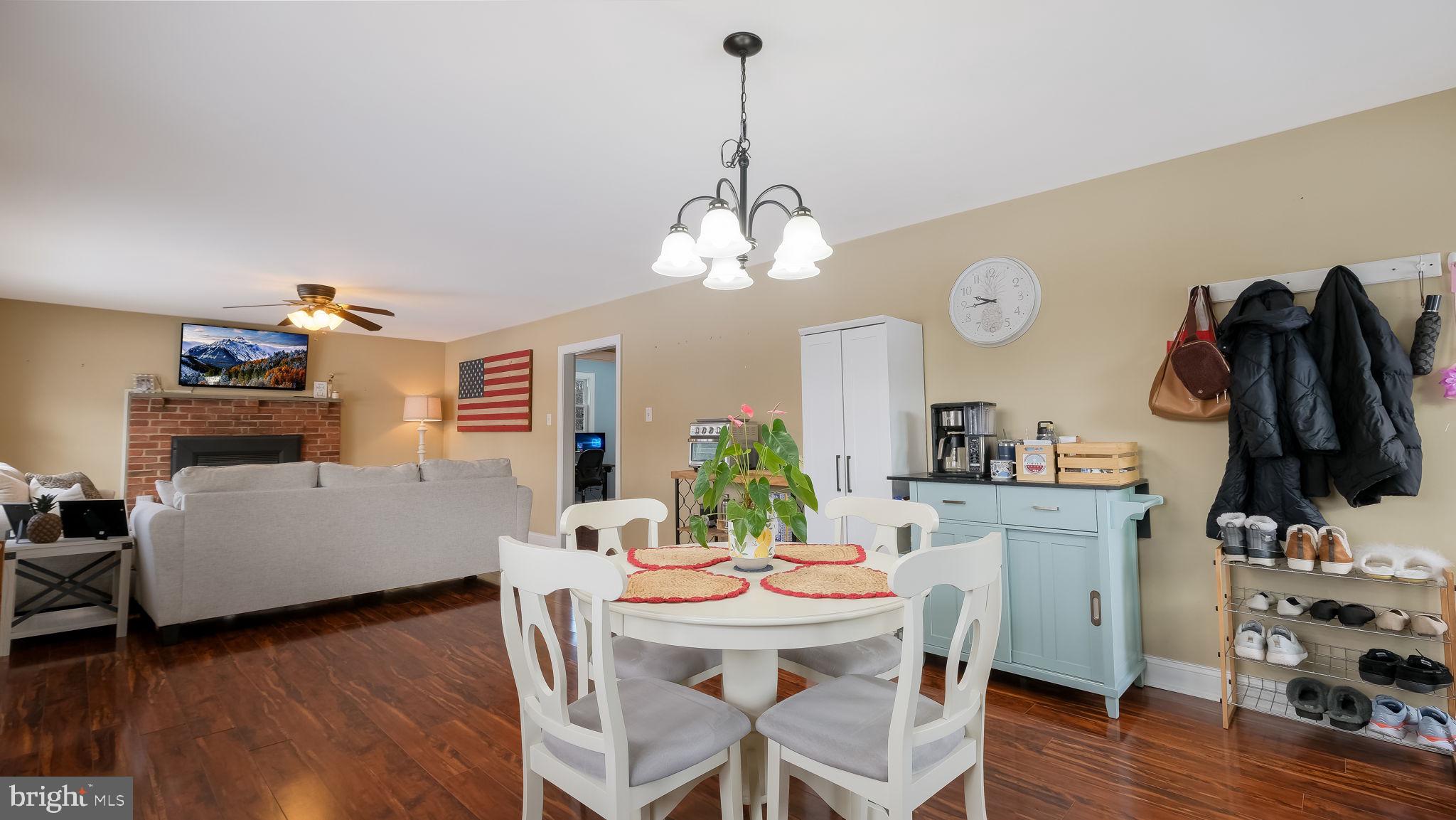 1732 Creek Road New Hope, PA 18938 - Photo 41 of 52 a view of a dining room with furniture and wooden floor