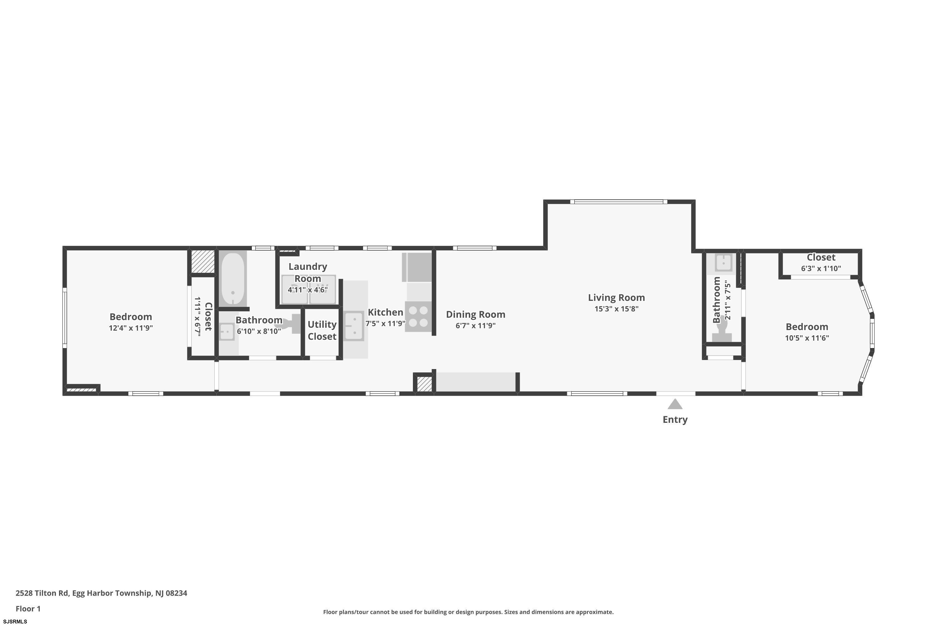 2528 Tilton Road Egg Harbor Township, NJ 08234 - Photo 31 of 31 a picture of a floor plan