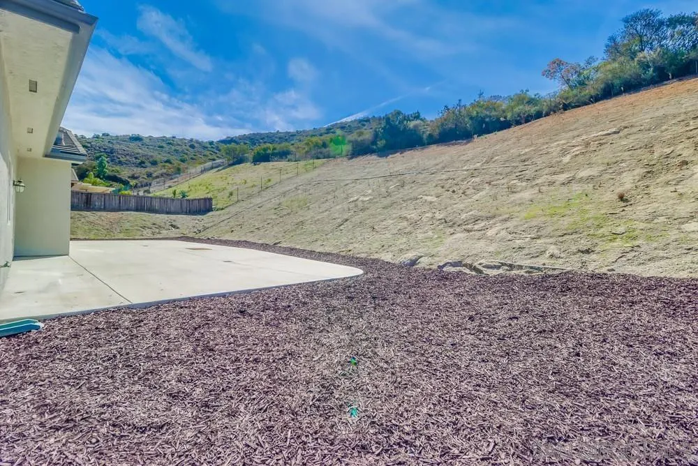 8837 Diamondback Drive Santee, CA 92071 - Photo 33 of 37 a view of a dry yard with wooden fence