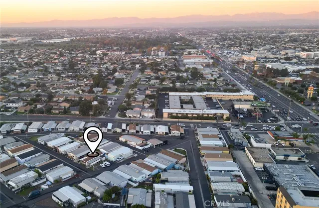 an aerial view of a city