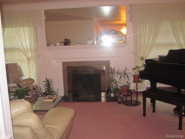 17341 Edinborough Road Detroit, MI 48219 - Photo 4 of 15 fireplace & mirror.JPG