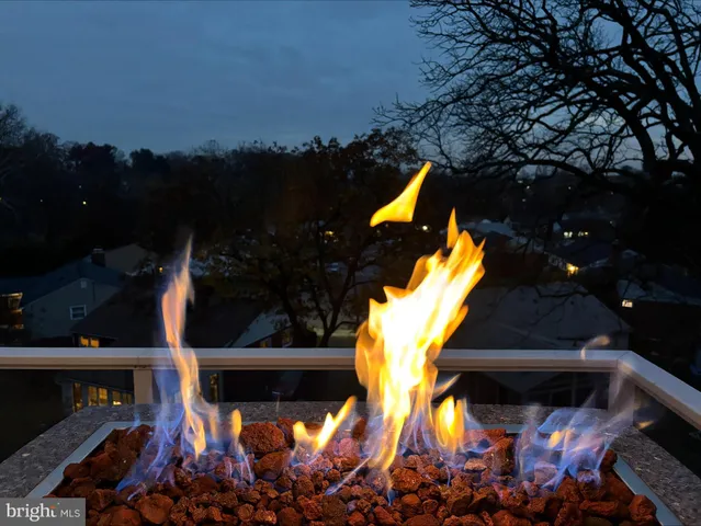 a view of a wooden door