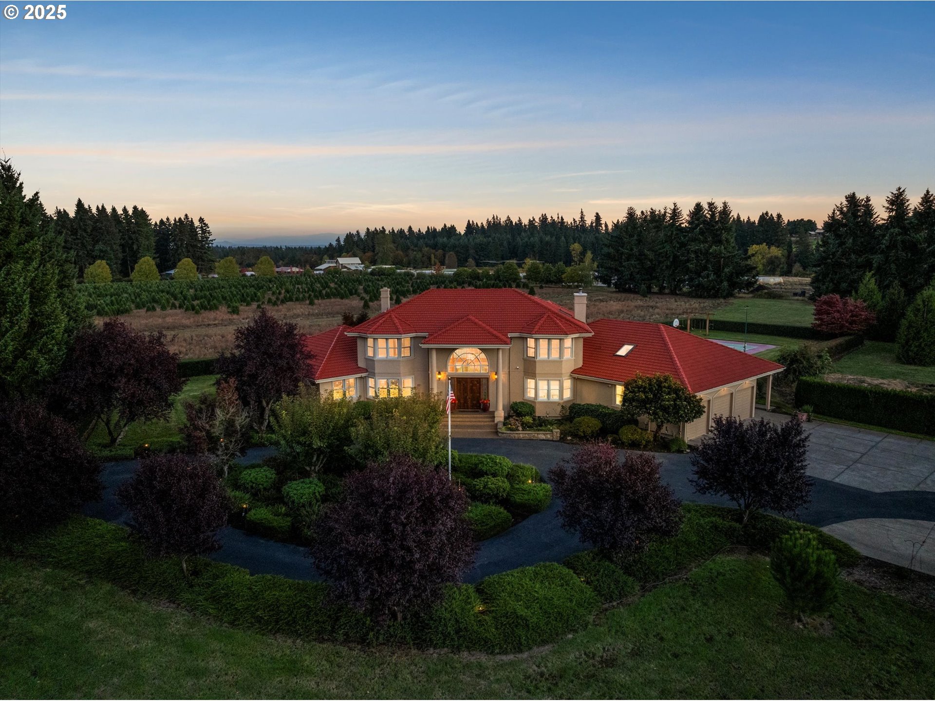 a view of yard with swimming pool and outdoor seating