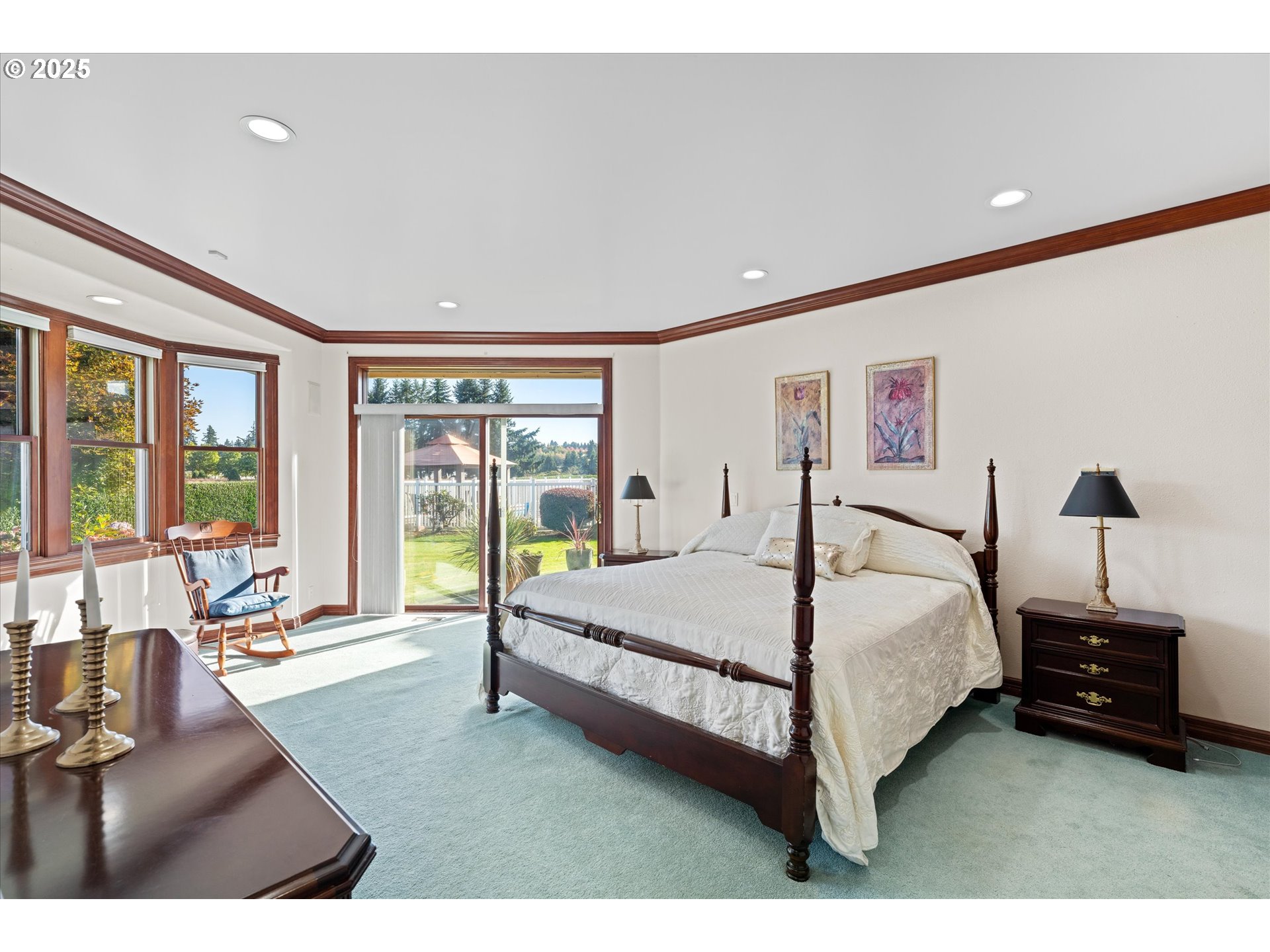 13680 Southwest Morgan Road Sherwood, OR 97140 - Photo 12 of 48 a bed room with a bed and a large window