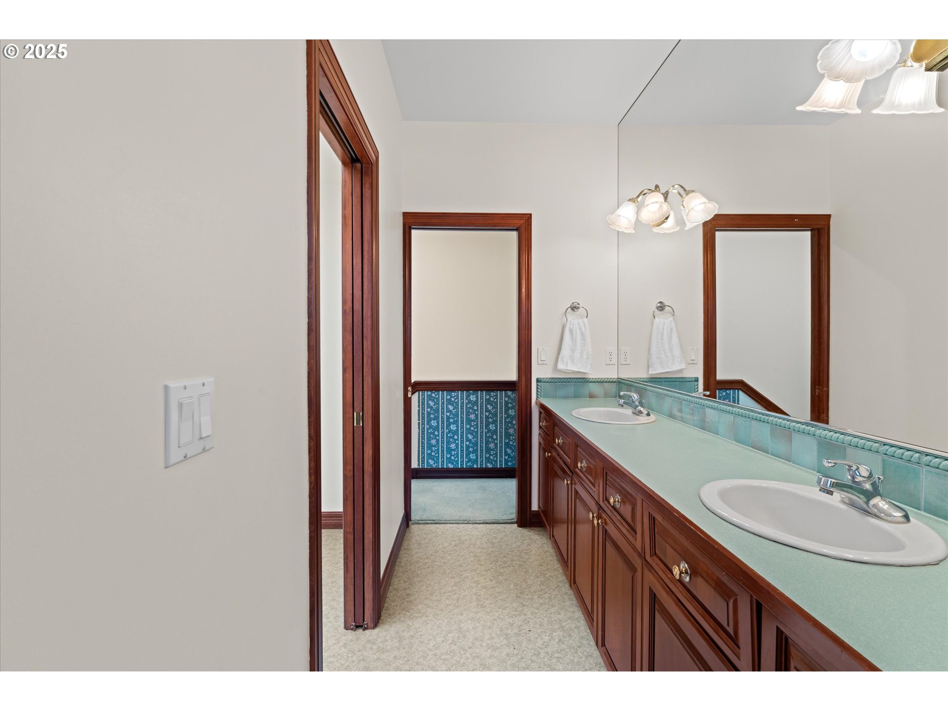 13680 Southwest Morgan Road Sherwood, OR 97140 - Photo 24 of 48 a bathroom with a sink and a mirror