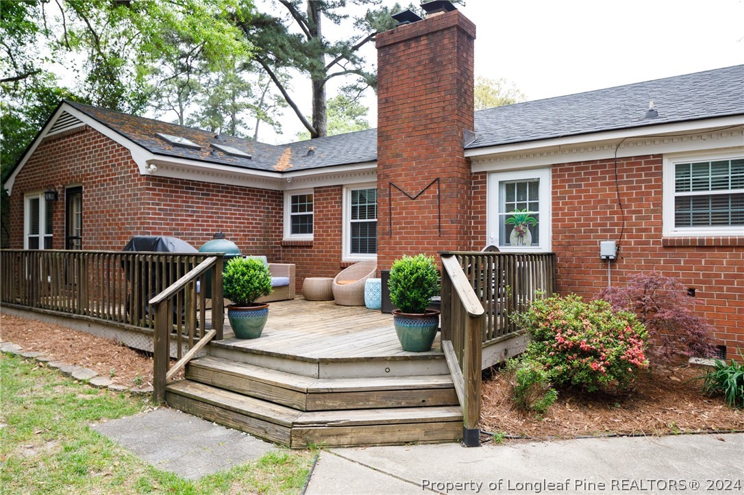 2519 Huntington Road Fayetteville, NC 28303 - Photo 32 of 36 a view of house with outdoor space and porch