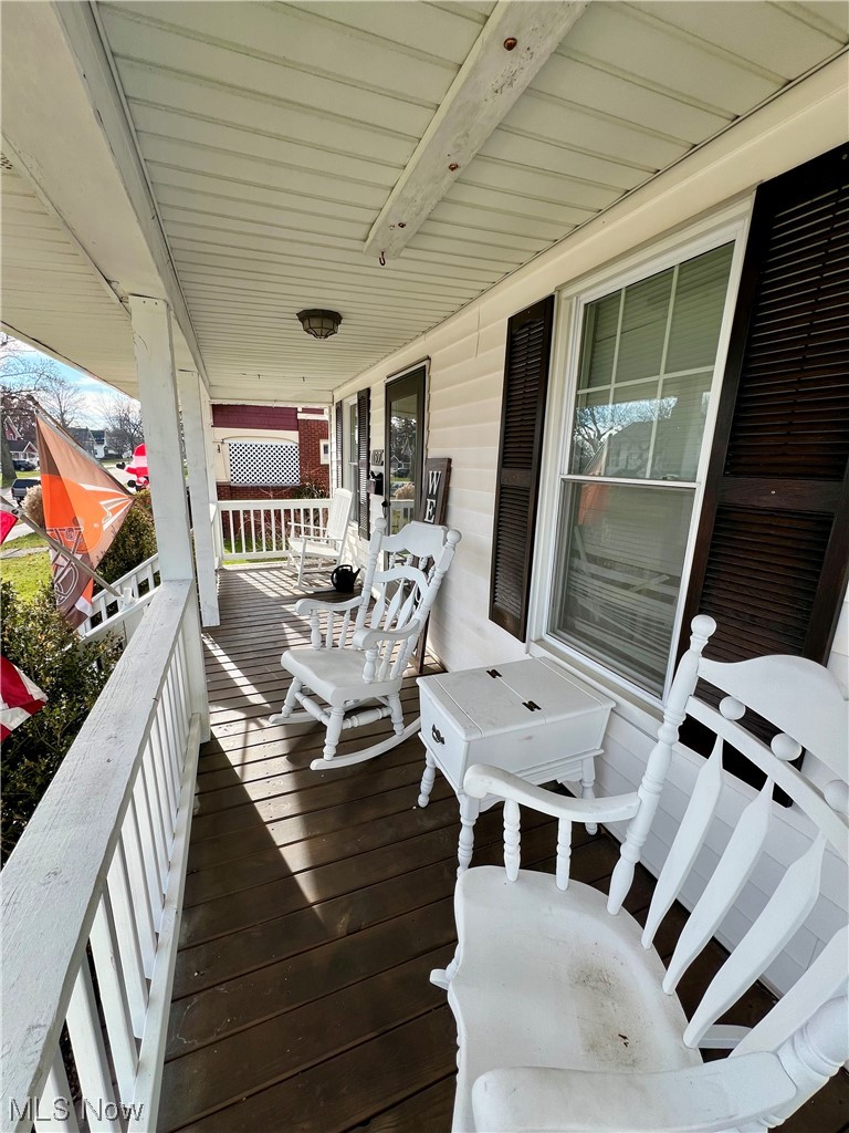 157 North 2nd Street Rittman, OH 44270 - Photo 2 of 43 View of wooden front deck