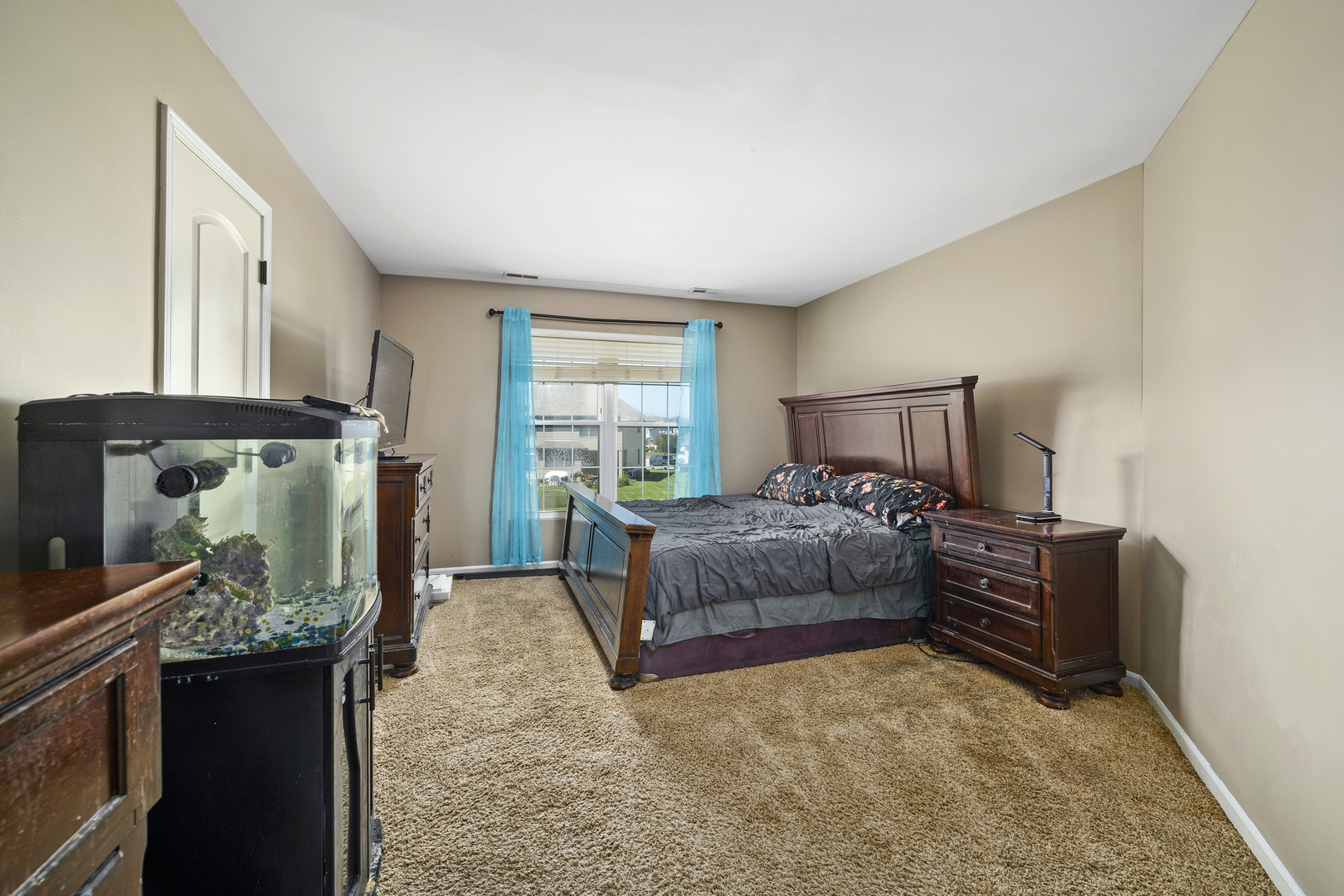 284 South Will Road Diamond, IL 60416 - Photo 15 of 23 a bedroom with a bed and a mirror