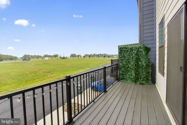 a balcony with an ocean view