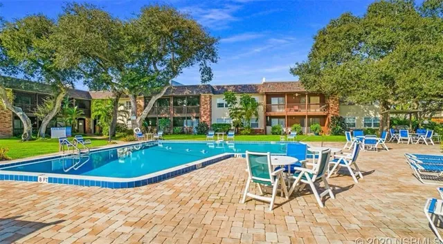 a view of outdoor space yard swimming pool and patio