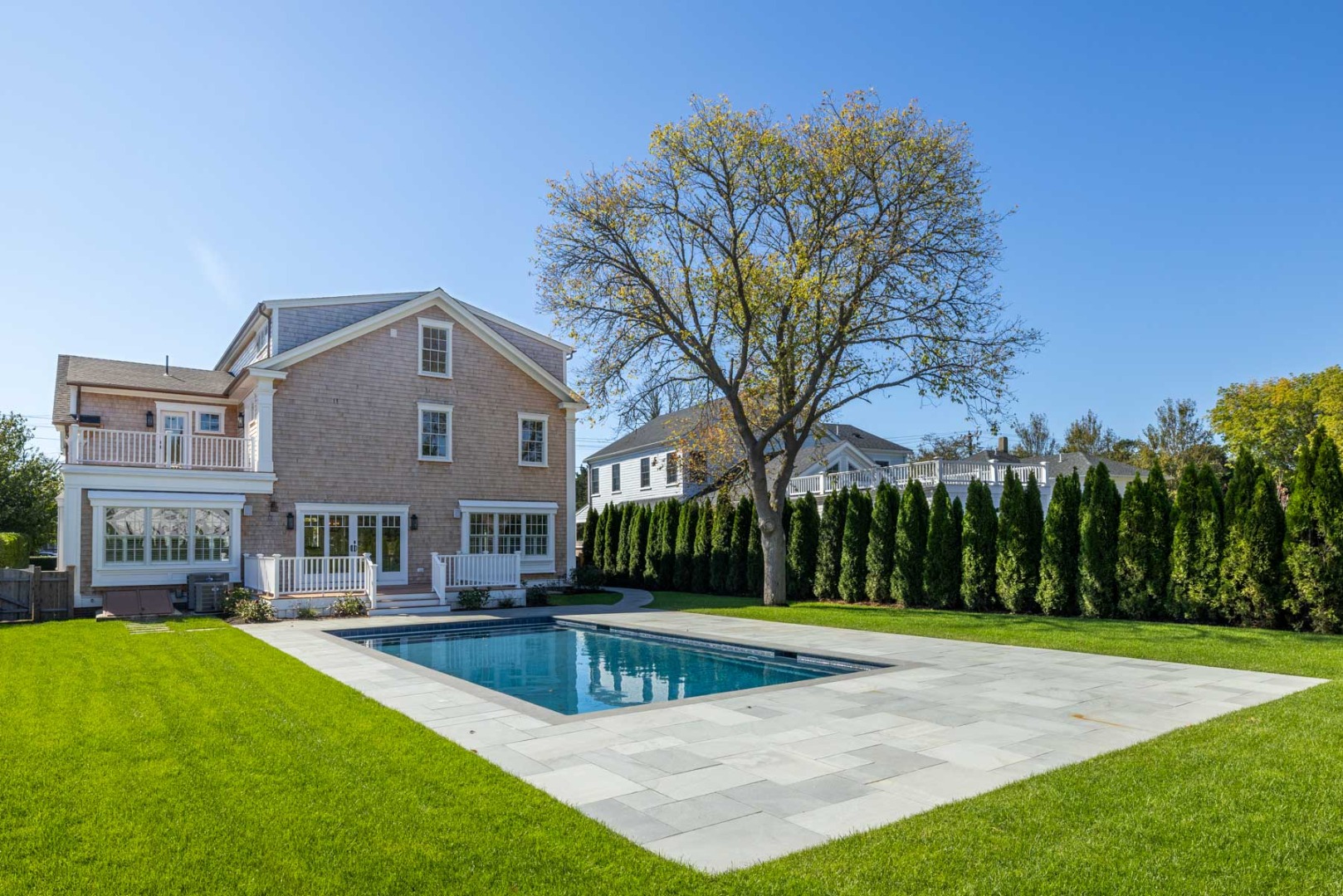 183 Upper Main Street Edgartown, MA 02539 - Photo 28 of 33 a view of pool with yard