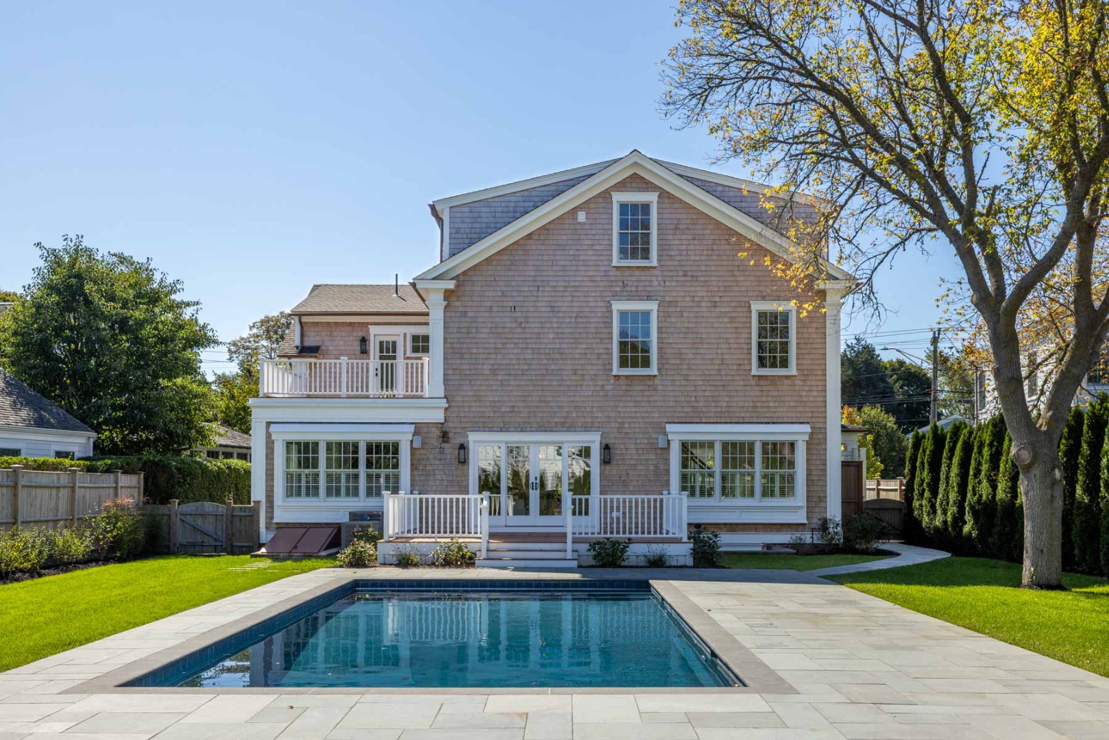 183 Upper Main Street Edgartown, MA 02539 - Photo 29 of 33 a view of house with yard and outdoor seating