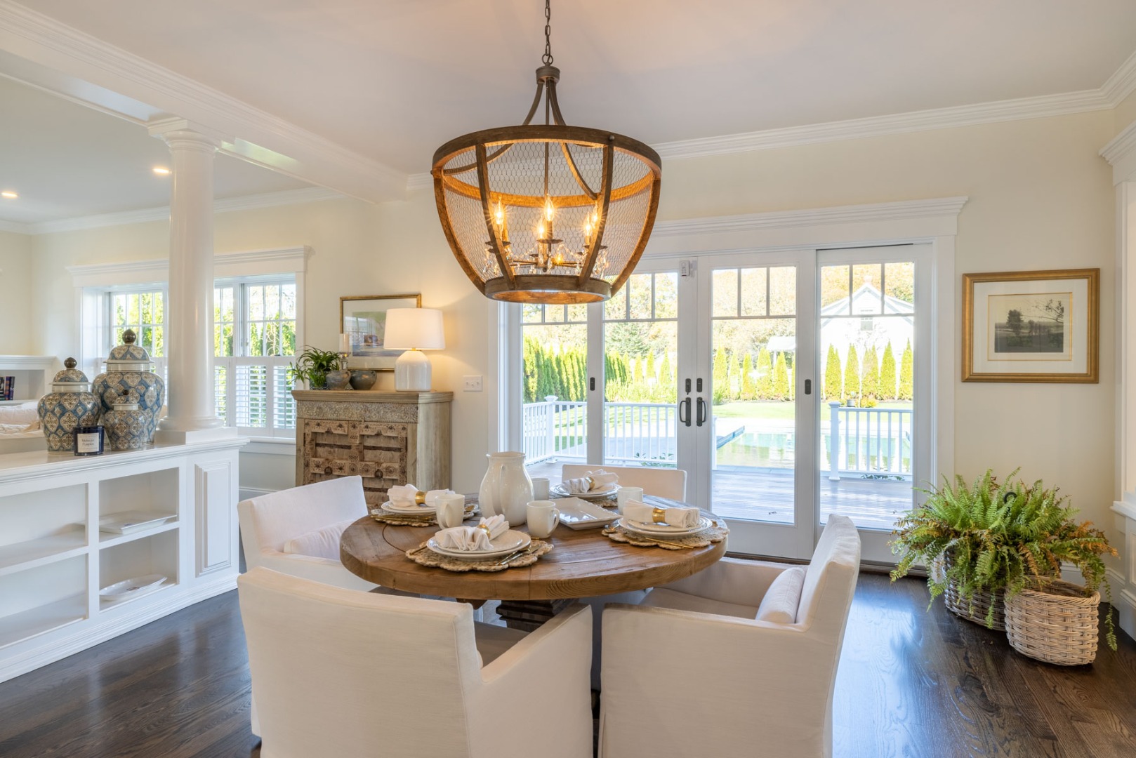 183 Upper Main Street Edgartown, MA 02539 - Photo 5 of 33 a view of a dining room with furniture window and wooden floor