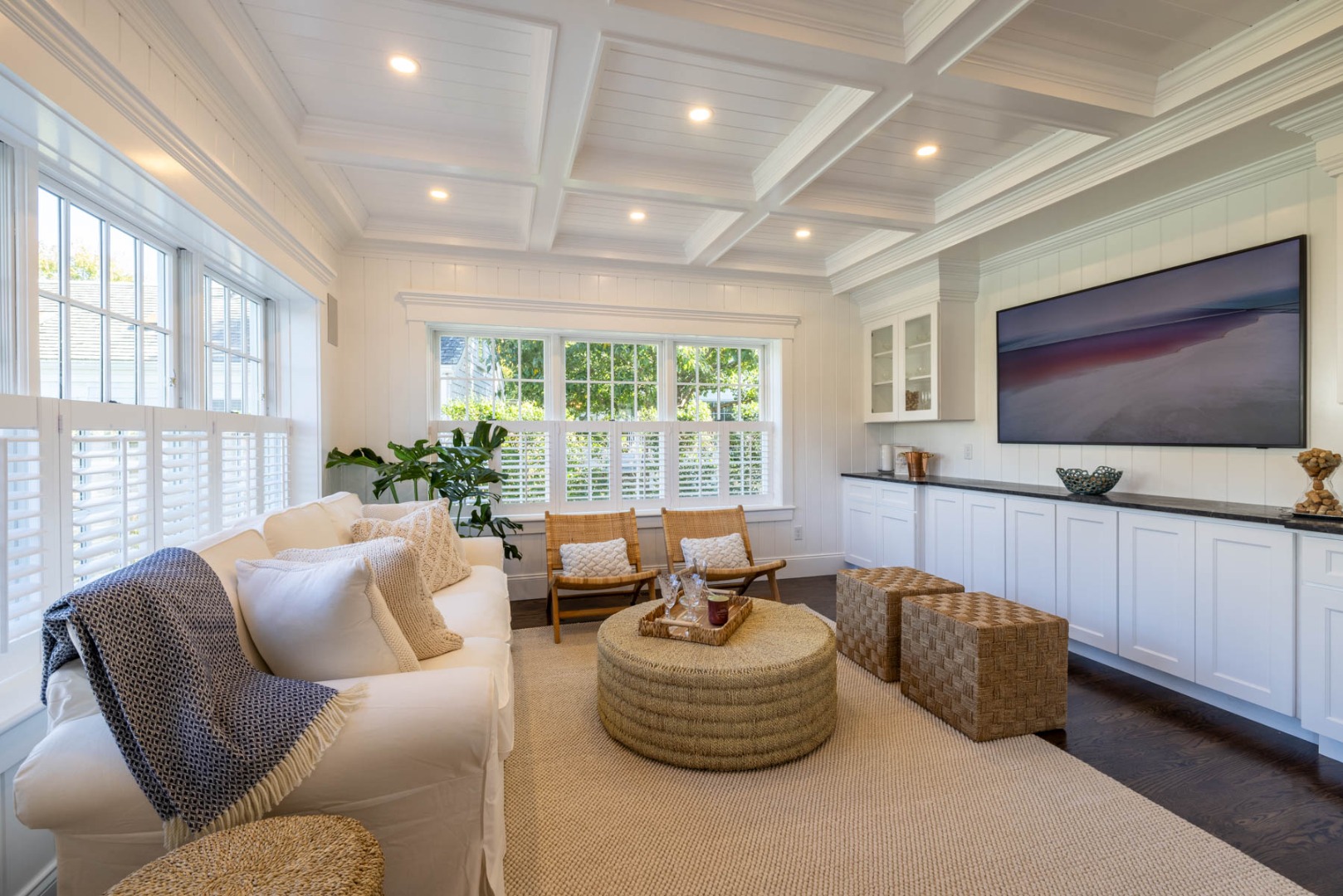 183 Upper Main Street Edgartown, MA 02539 - Photo 7 of 33 a living room with furniture and a flat screen tv